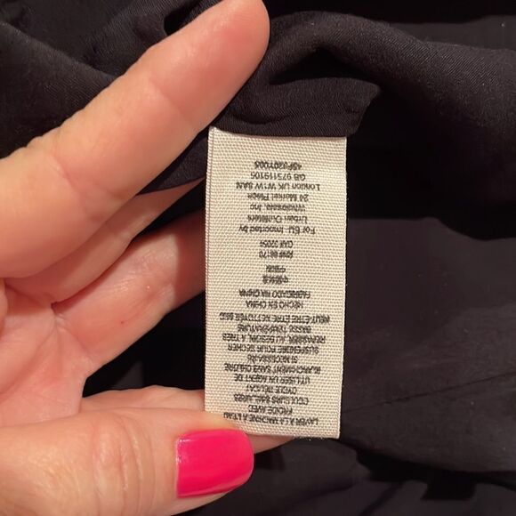 Free People Maribelle Crochet Button Back Sleeveless Black Mini Dress Sz S - Picture 10 of 11